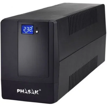 Phasak SAI Esential Interactivo 2000VA con Pantalla Táctil LCD, USB y RJ45